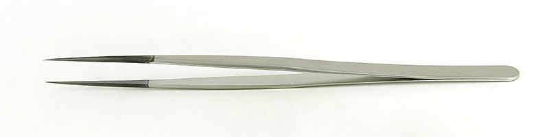 Ideal-Tek Gray Stainless Steel Fine Tip Locking Tweezers