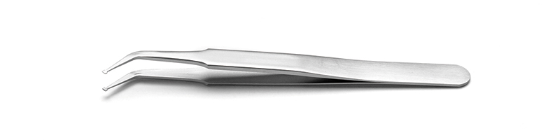 Imr Batteries Stainless Steel / Ceramic Tweezers - Curved White Tips