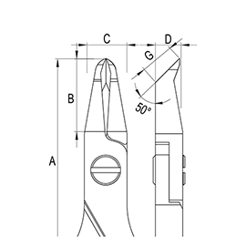 Ergo-tek Cutters with Oblique Heads diagram Ergo-tek Cutters with Oblique Heads diagram
